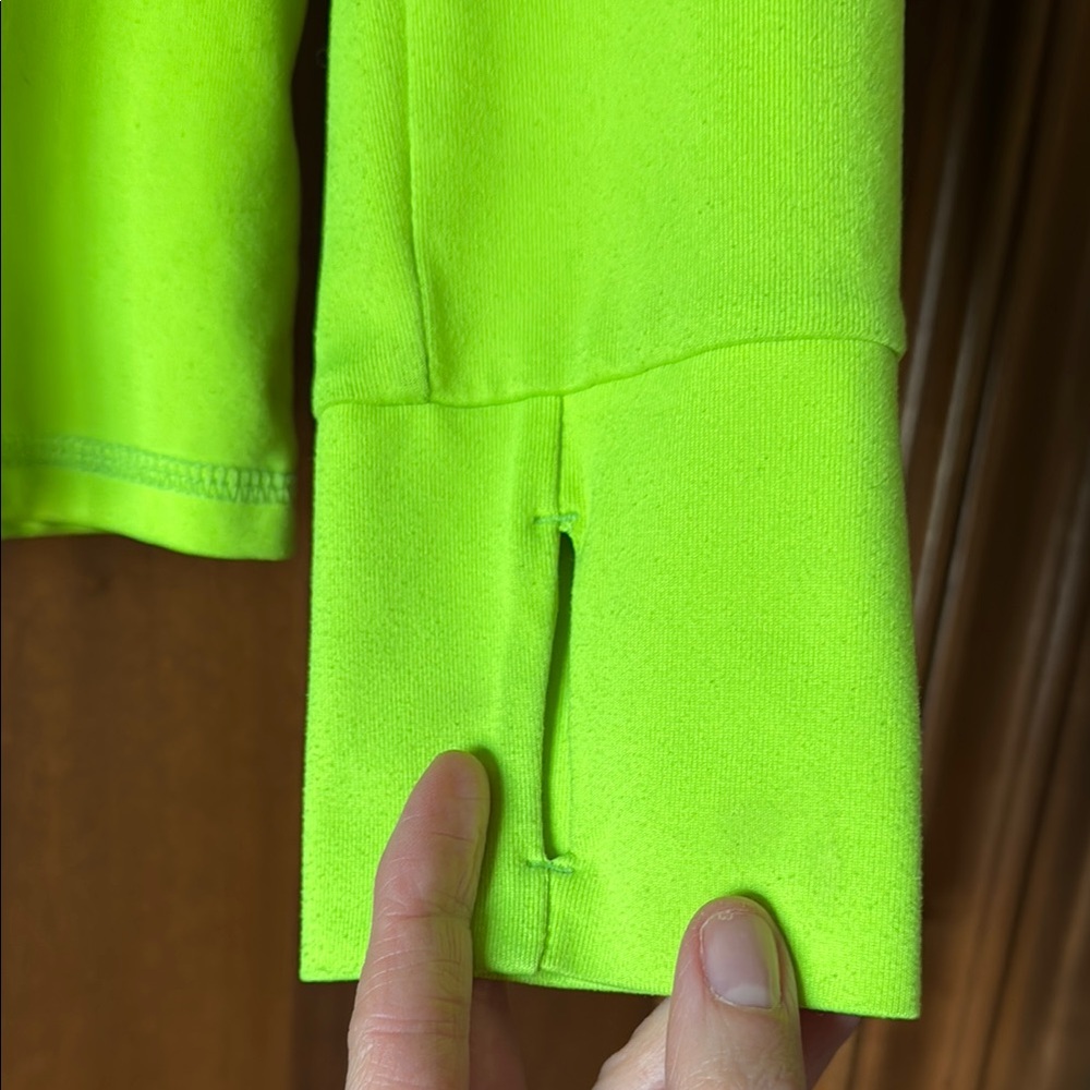 Neon Green Athletic Quarter-Zip Top - Picture 3 of 5